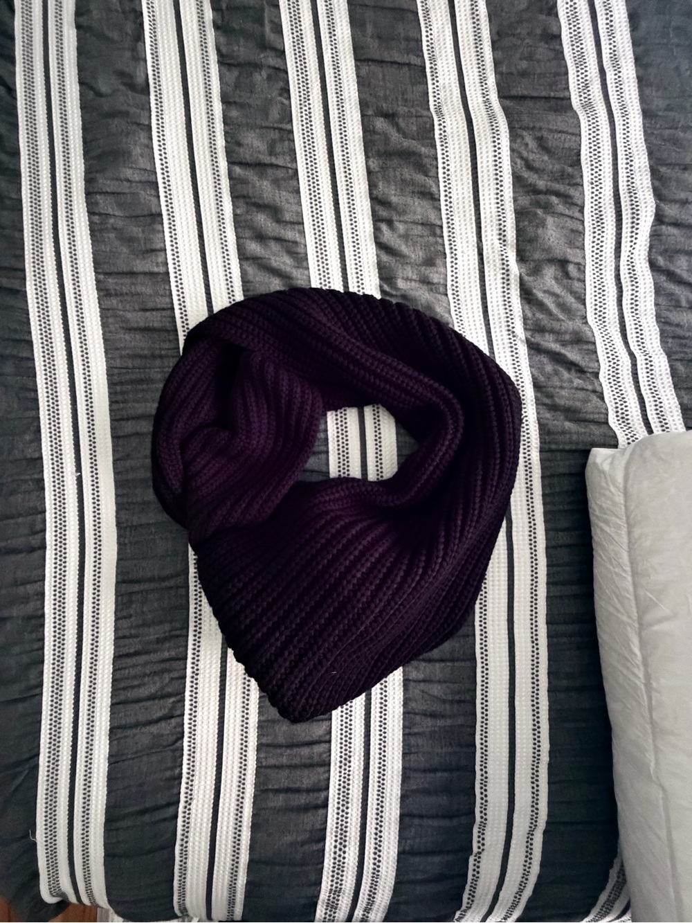J. Crew Ribbed Infinity Scarf - black